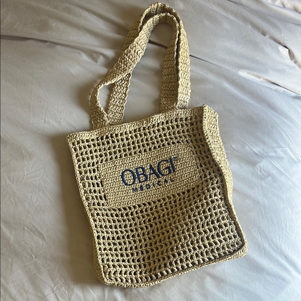 Obagi Tan Tote Bag with Mesh Design